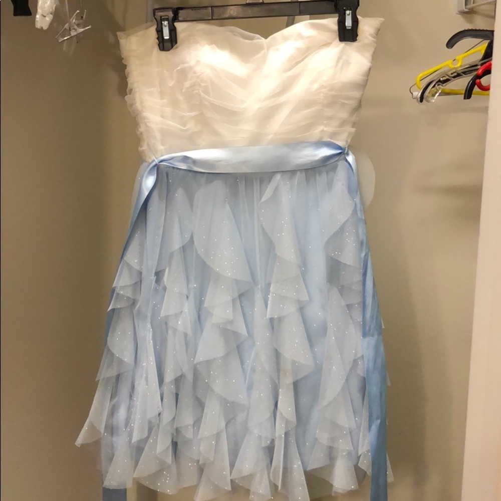 cocktail sparkly short strapless dress